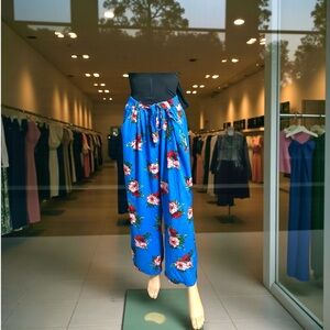 🌹Floral Blue Women's Pants 🪷